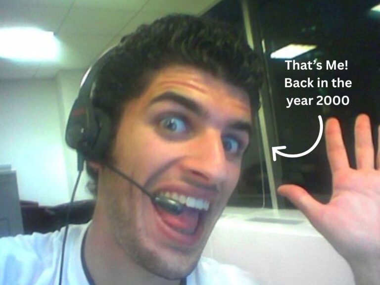 Shaun Gordon, hustling in the year 2000 doing telesales