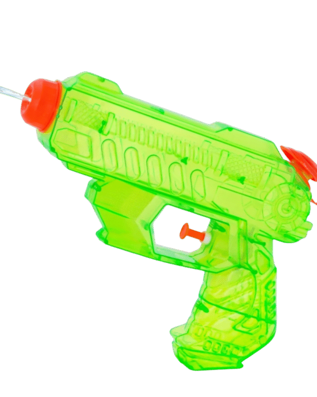 Neon green water gun